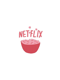 Netflix Popcorn Sticker by Gelyane