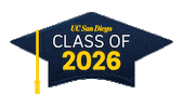 Grad Cap Tassel Sticker by UC San Diego