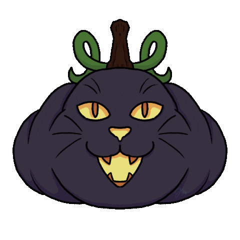 KayleighAnnWilliams giphyupload cat animation halloween Sticker
