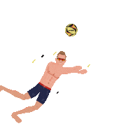 Get It Beach Volleyball Sticker by SportsManias