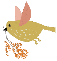 Vogel Sticker by Susann Stoebe