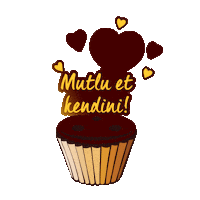 happy chocolate Sticker by MutlulukDeninceAkla
