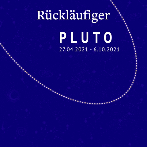 horoskop_de giphyupload planet pluto retrograde GIF