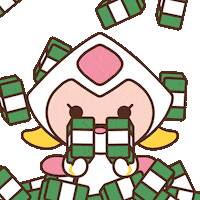 Money Wow Sticker by WEBZEN FRIENDS
