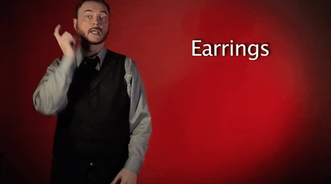 sign language earrings GIF by Sign with Robert