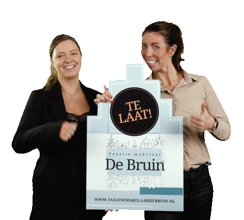 taxatiemakelaardebruin giphyupload makelaar verkocht duim Sticker