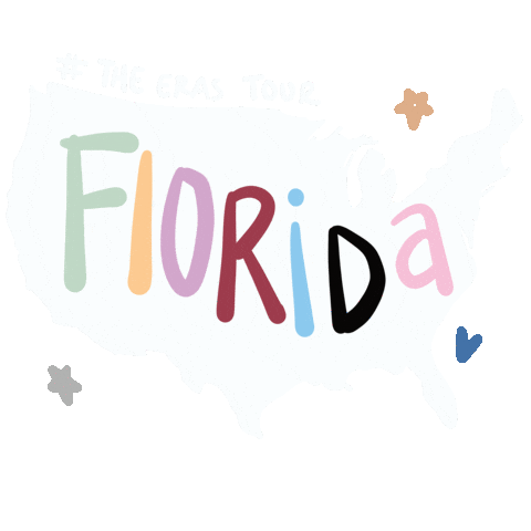 Usa Florida Sticker