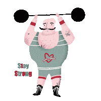 Lifting Weights Love Sticker by hello matze illustrations