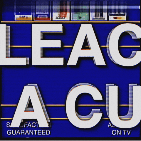 Text gif. Against a blue background that looks like a retro 1990s infomercial, text reads, “From the people who brought you bleach as a cure for COVID comes election lies! 2022 Edition. Call now!!!” At the bottom flashes the text, “Satisfaction guaranteed. As seen on TV.”
