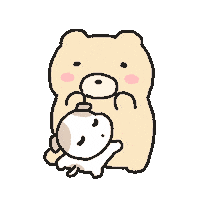 강아지 Hug Sticker