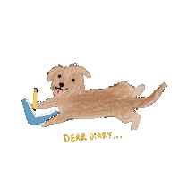 Dog Day Sticker by Andrea Caceres