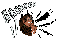 ByOzii scream yell anxious argh Sticker