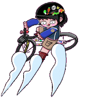 Bike Lady Sticker by Sukrin