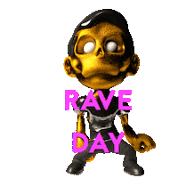 3D Rave Sticker by Zomboy