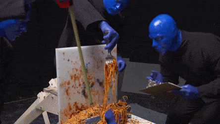 Suspicious Art GIF by Blue Man Group