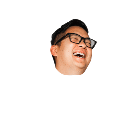 Laughing Sticker by Cardigang