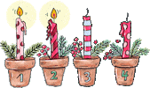Christmas Candle Sticker