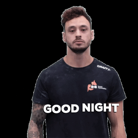 Good Night Welterusten GIF by DutchGymnasticsKNGU