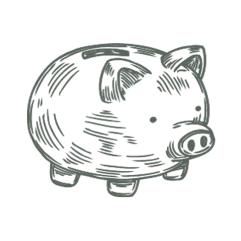 baby_exchangerie money pig piggybank cheaper Sticker