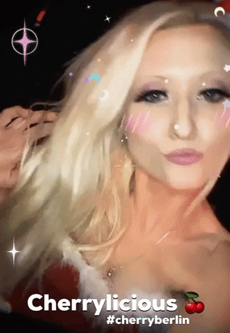 Party Kiss GIF by Cherry Johnson