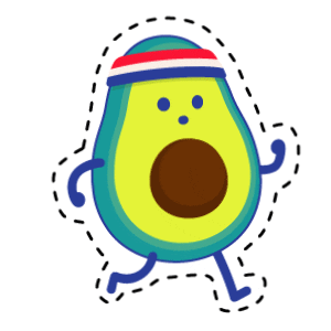 Avocado Avocat Sticker by Agence DUNK!