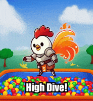 Diving High Dive GIF by Zorooster