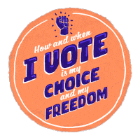 Vote Early Voting Rights Sticker by Creative Courage