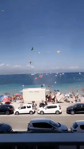 Dust Devil Forms in the French Riviera