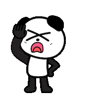 Panda Oops Sticker
