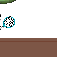 Fail Tennis Player Sticker by Zhot