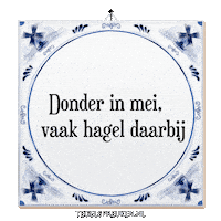 Humor Storm Sticker by Tegelspreuken.nl