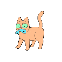 Cat Sticker by @gallegoseba