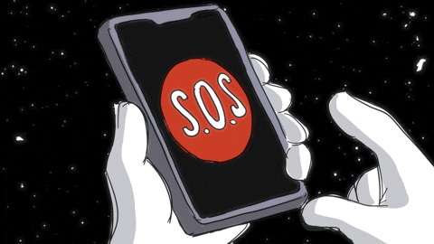 Sos Help GIF by CC0 Studios