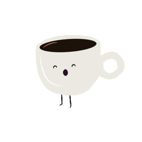 madebyfea giphyupload coffee tired chill Sticker