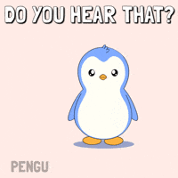 Listen GIF by Pudgy Penguins