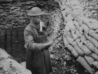 NationalWWIMuseum black and white military alarm footage GIF