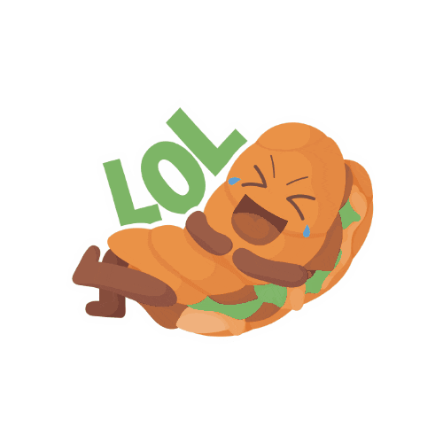 Bistroo food crypto laughing bitcoin Sticker
