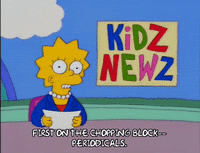 lisa simpson news GIF