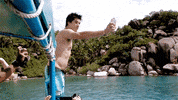 coreyvidal water jump ocean boat GIF
