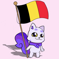 Chocolate Flag GIF by Lucky Kat Studios