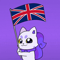 London Flag GIF by Lucky Kat Studios