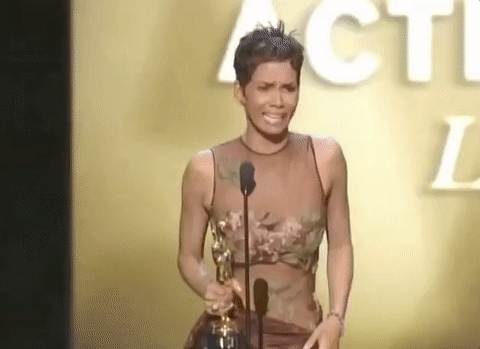 Halle Berry Kisses GIF by The Academy Awards