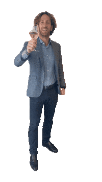 Cheers Wine Sticker by Van der Sande Makelaars