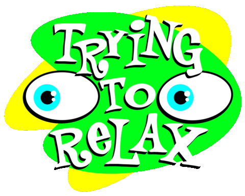 Nervous Eyes Sticker by Richie Brown