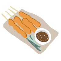 Malaysia Satay Sticker by Bash Clothing