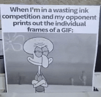 Wasting Ink Competition GIF