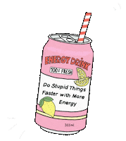 Energy Drink Summer Sticker