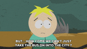 confused butters stotch GIF by South Park 