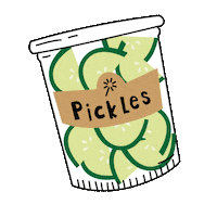 Vegetables Pickles Sticker by Les 3 Chouettes/Mazette
