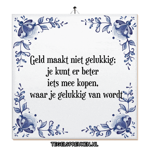 Nl Geluk Sticker by Tegelspreuken.nl